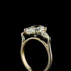 3ct Oval Diamond 3-Stone Engagement Ring