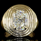 2-3/4ct Cushion Diamond Solitaire Engagement Ring