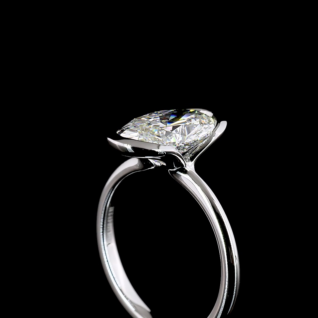 3ct Oval Diamond Solitaire Engagement Ring