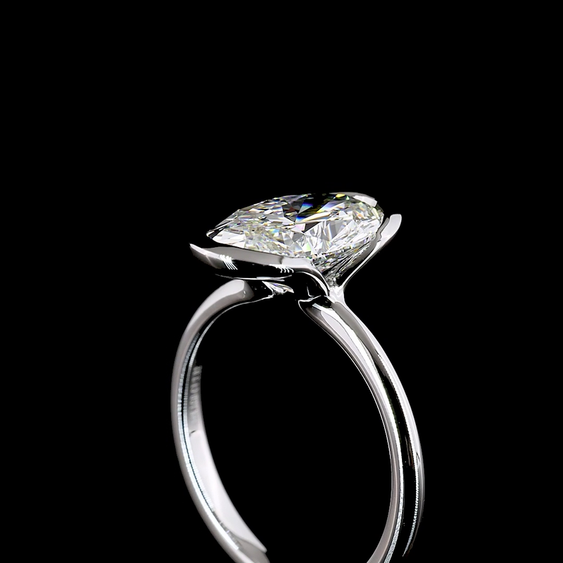3ct Oval Diamond Solitaire Engagement Ring