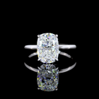 3ct Cushion Diamond Hidden Halo Engagement Ring