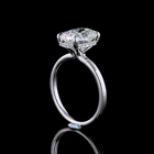 3ct Cushion Diamond Hidden Halo Engagement Ring