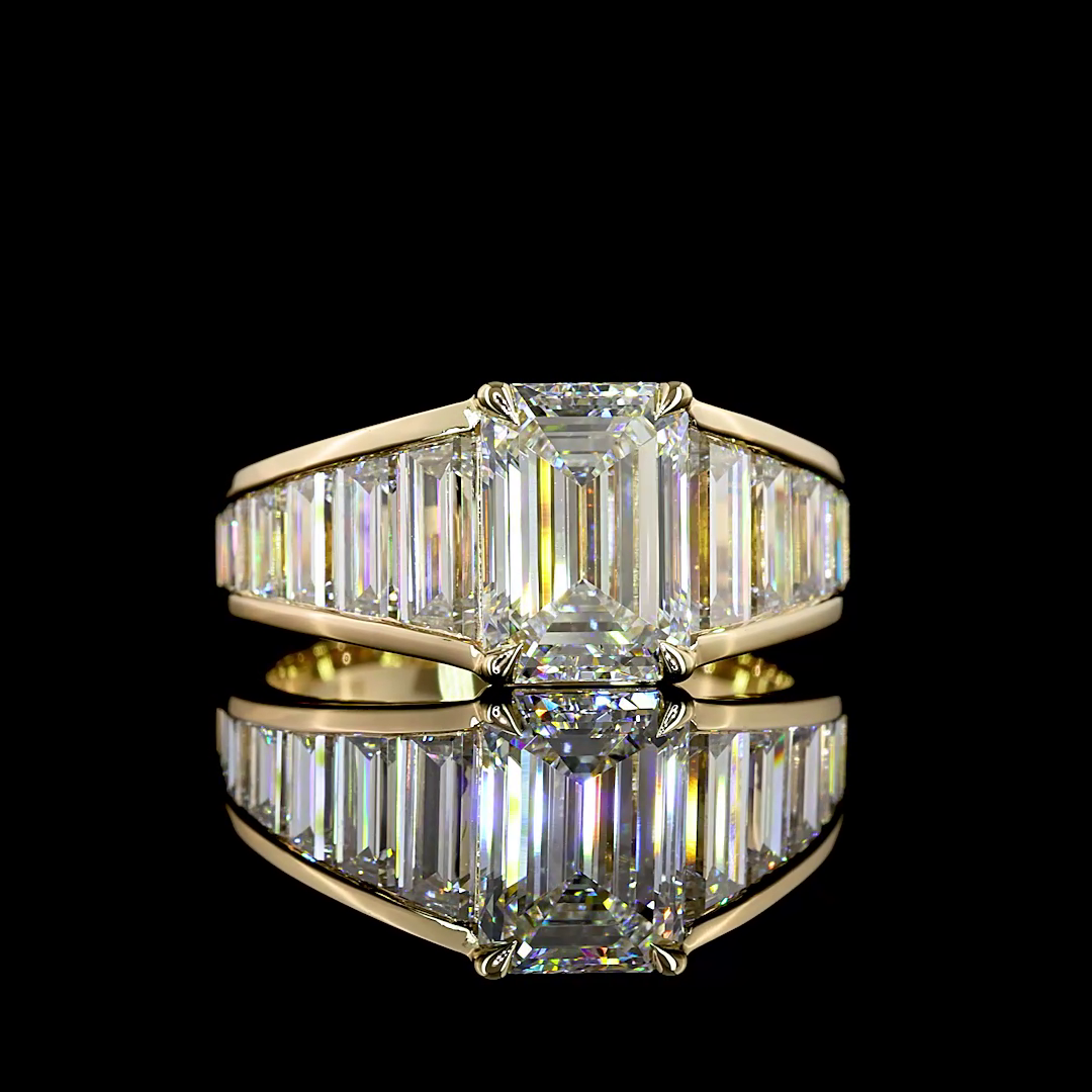 2ct Prong Emerald Special Engagement Ring