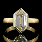 2ct Step Marquise Diamond Solitaire Engagement Ring