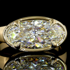 3ct Oval Diamond Solitaire Engagement Ring