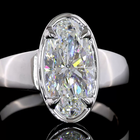 2ct Oval Diamond Solitaire Engagement Ring