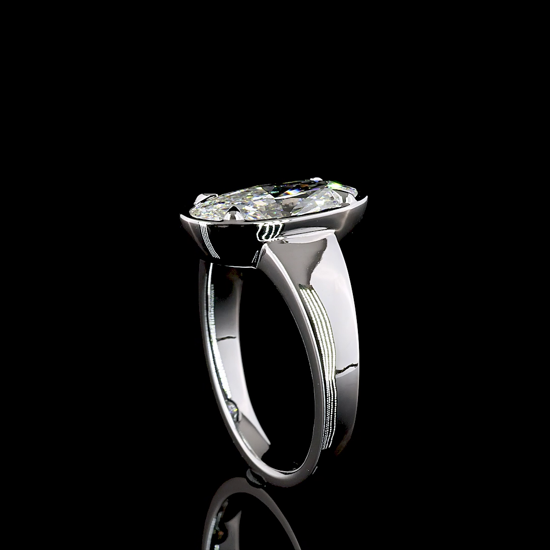 2ct Oval Diamond Solitaire Engagement Ring