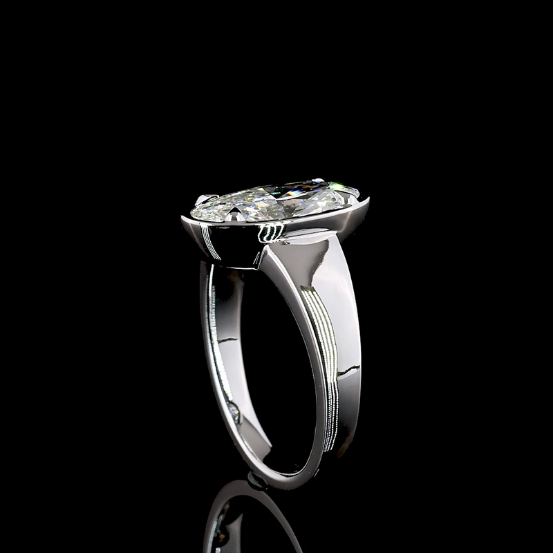2ct Oval Diamond Solitaire Engagement Ring