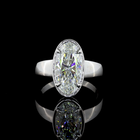 3ct Oval Diamond Solitaire Engagement Ring