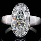 3ct Oval Diamond Solitaire Engagement Ring