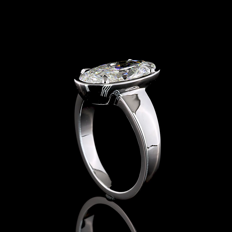 3ct Oval Diamond Solitaire Engagement Ring