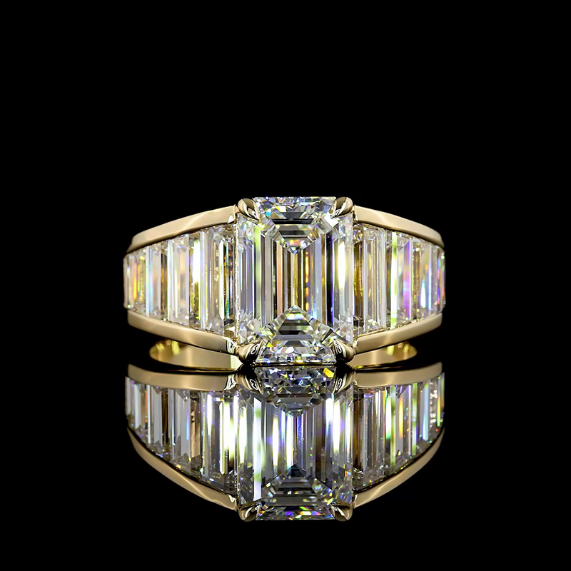 3ct Prong Emerald Special Engagement Ring