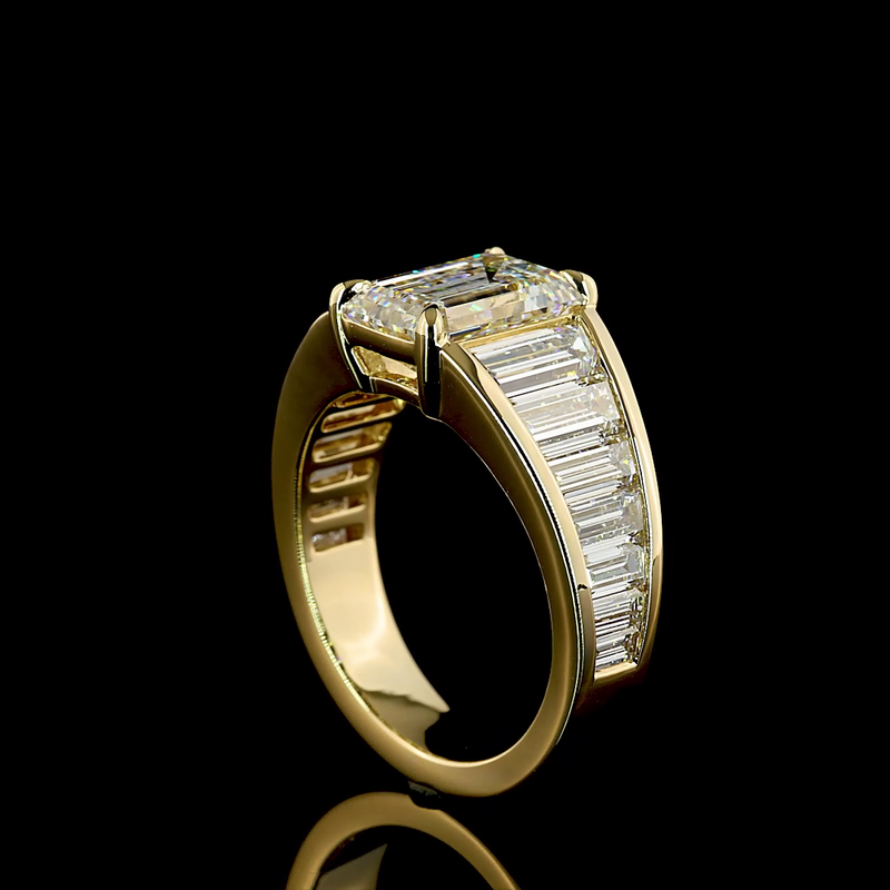 3ct Prong Emerald Special Engagement Ring