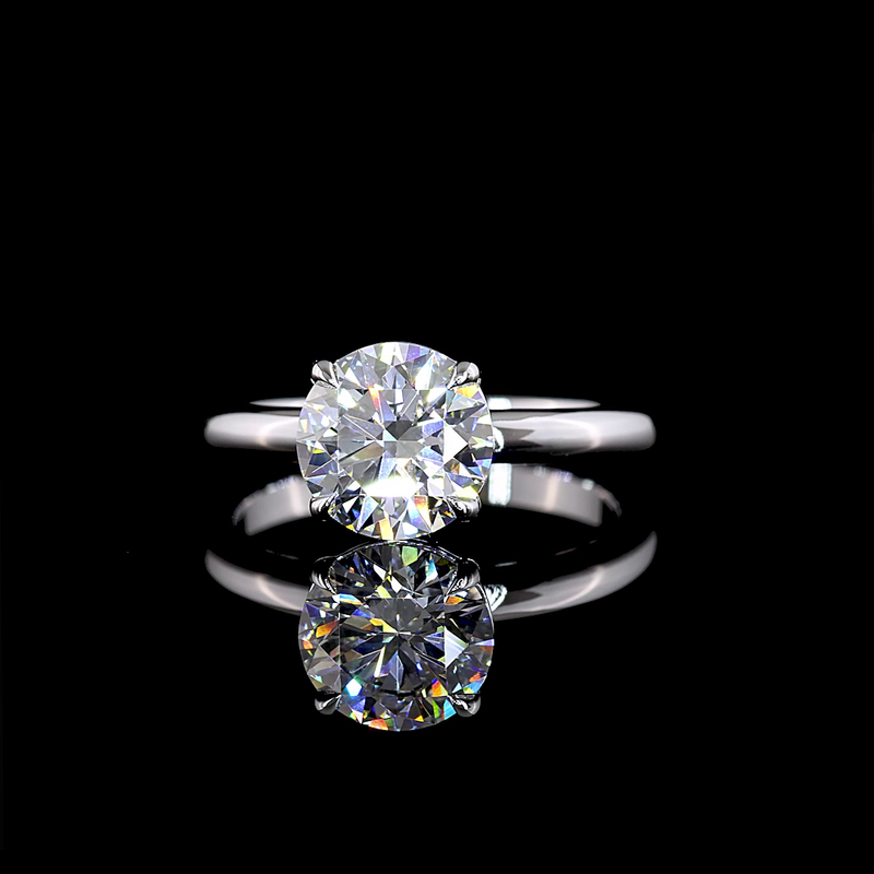 2ct Round Diamond Solitaire Engagement Ring