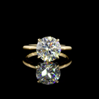 3ct Round Diamond Hidden Halo Engagement Ring