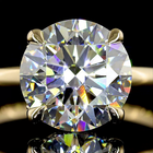 3ct Round Diamond Hidden Halo Engagement Ring