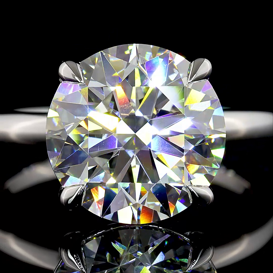 5ct Round Diamond Solitaire Engagement Ring