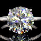 5ct Round Diamond Solitaire Engagement Ring