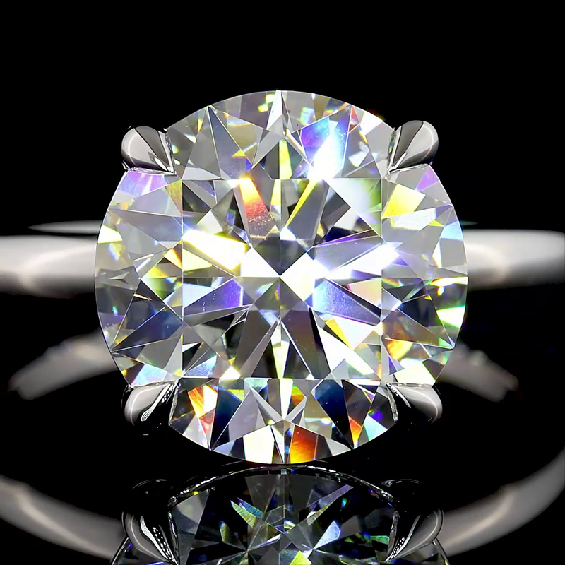 5ct Round Diamond Solitaire Engagement Ring