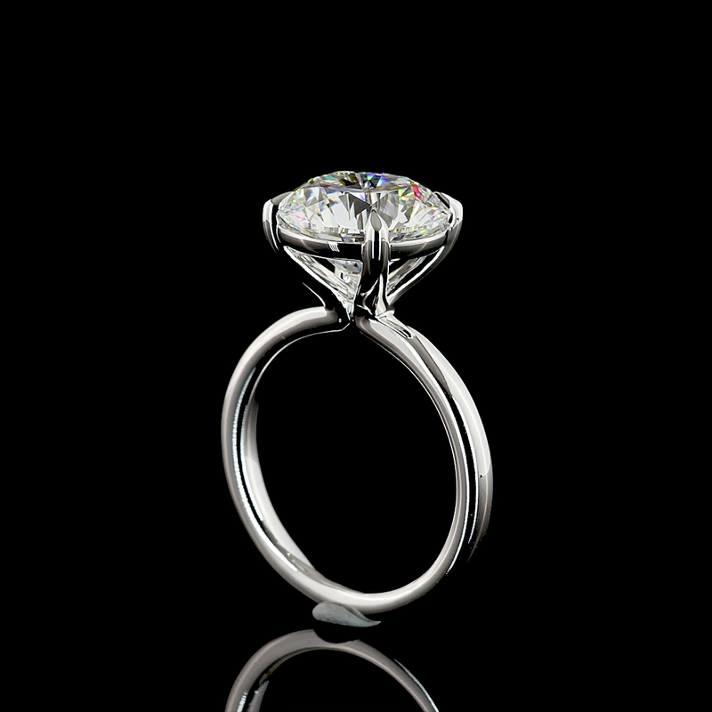5ct Round Diamond Solitaire Engagement Ring