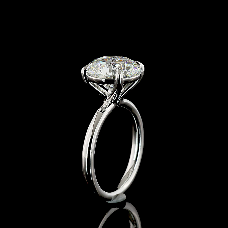 5ct Round Diamond Solitaire Engagement Ring