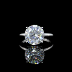 5ct Round Diamond Hidden Halo Engagement Ring