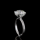 5ct Round Diamond Hidden Halo Engagement Ring