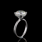 5ct Round Diamond Hidden Halo Engagement Ring