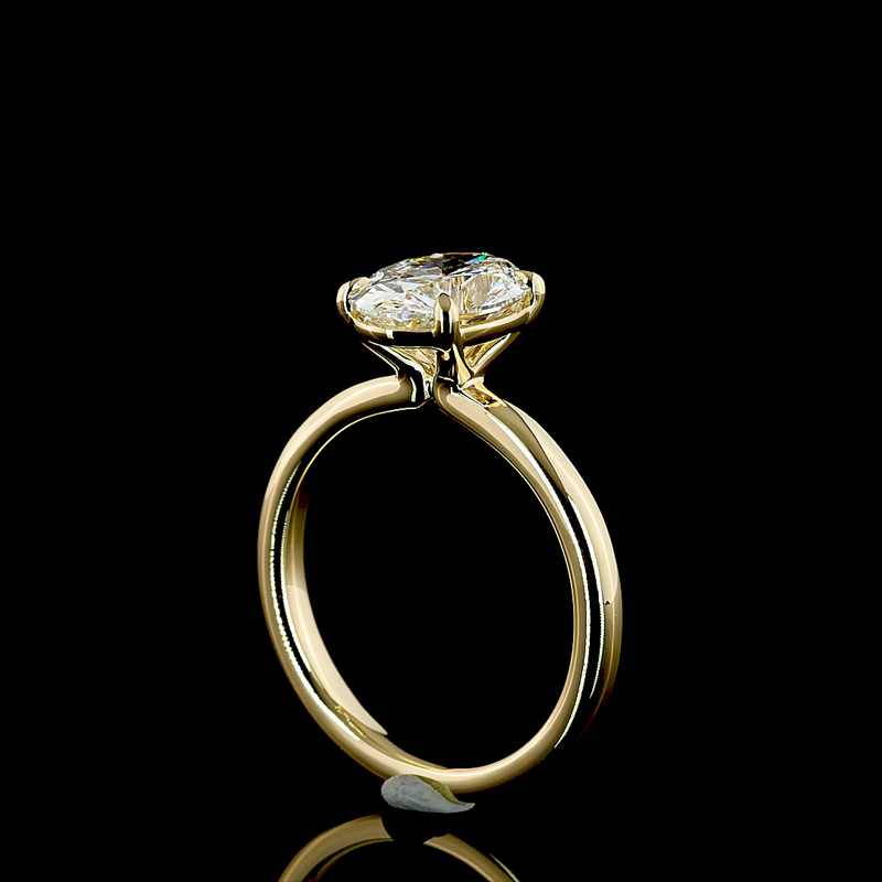 2ct Oval Diamond Solitaire Engagement Ring
