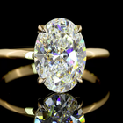 3ct Oval Diamond Solitaire Engagement Ring
