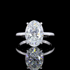 4ct Oval Diamond Solitaire Engagement Ring