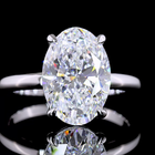 4ct Oval Diamond Solitaire Engagement Ring