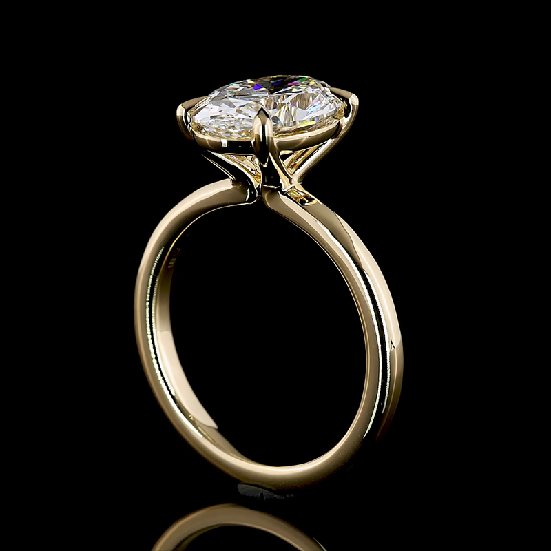 5ct Oval Diamond Solitaire Engagement Ring