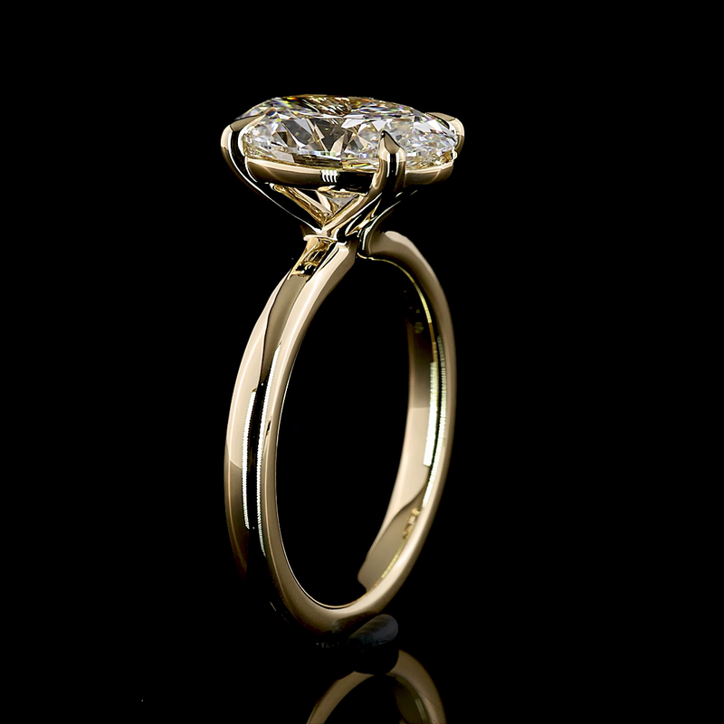 5ct Oval Diamond Solitaire Engagement Ring