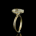 5ct Oval Diamond Hidden Halo Engagement Ring