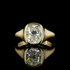 2ct Cushion Brilliant Diamond Solitaire Engagement Ring