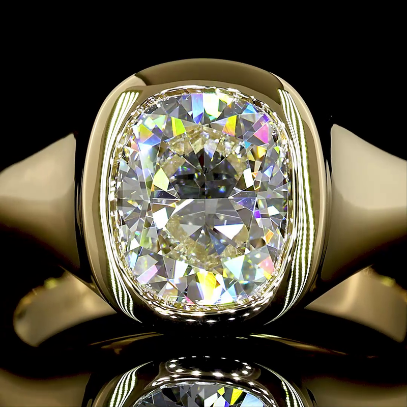 2ct Cushion Brilliant Diamond Solitaire Engagement Ring