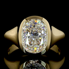 3ct Cushion Brilliant Diamond Solitaire Engagement Ring