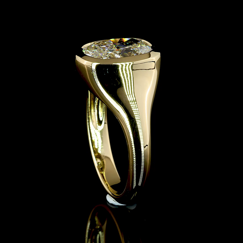 3ct Cushion Brilliant Diamond Solitaire Engagement Ring