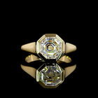 2ct Octagon Diamond Solitaire Engagement Ring