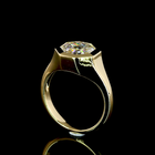3ct Octagon Diamond Solitaire Engagement Ring