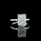 4ct Radiant Diamond Solitaire Engagement Ring
