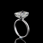 5ct Radiant Diamond Hidden Halo Engagement Ring
