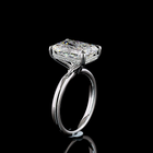 5ct Radiant Diamond Hidden Halo Engagement Ring