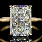 5ct Radiant Diamond Hidden Halo Engagement Ring