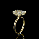 5ct Radiant Diamond Hidden Halo Engagement Ring