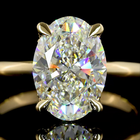 3ct Oval Diamond Hidden Halo Engagement Ring