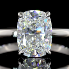 2ct Cushion Diamond Solitaire Engagement Ring