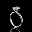 2ct Cushion Diamond Solitaire Engagement Ring
