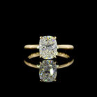 2ct Cushion Diamond Solitaire Engagement Ring